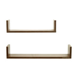 Ripplewuds Kitchen August Wall Shelves - Pack of 2 - Containers Crockery Kitchen Rack - Wall Mount