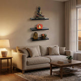 Skyller Wall Display Rack 3S (Wenge Set of 3 shelves)