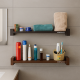 Ripplewuds Multi-Purpose Lofty Bathroom Shelf - Wall Mount - Pack of 2