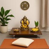 24" Dev Wooden Temple Stool