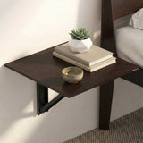 Vali Wall Mounted Folding Bed Side Table – Set of 2