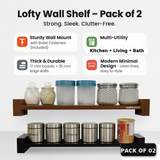 Ripplewuds Kitchen Lofty Wall Shelves 2 Pcs