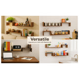 Ripplewuds Kitchen Crest Wall Shelves - Pack of 2