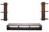 Ripplewuds Andrew Engineered Wood TV Entertainment Unit/Wall Set Top Box Shelf Stand/TV Cabinet for Wall/Set Top Box Holder for Home/Living Room Ideal for TV Upto 50" (Walnut and Wenge)