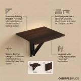 Vali Wall Mounted Folding Bed Side Table – Set of 2