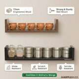 Ripplewuds Kitchen August Wall Shelves - Pack of 2 - Containers Crockery Kitchen Rack - Wall Mount