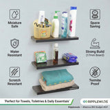 Bathroom Display Hardwood Wall Decor Shelf