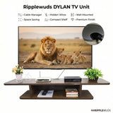 Oakville Dylan TV Entertainment Unit Table with Top Box Stand