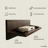 Sly Wall Mount Top Box Stand/ TV Entertainment Unit