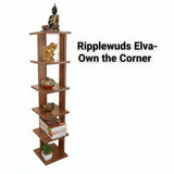 Oakville Elva Corner Book Shelf, Floor Standing