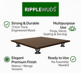 24" Dev Wooden Temple Stool