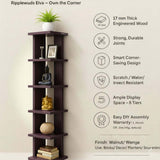 Oakville Elva Corner Book Shelf, Floor Standing