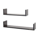 Ripplewuds August Engineered Wood Wall Display Rack/Wall Decor Shelf - Wall Mount - Pack of 2 Shelves