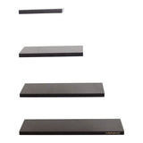 Skyller Wall Display Rack 4S (Wenge, Set of 4 shelves)