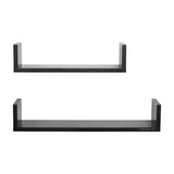 Ripplewuds August Engineered Wood Wall Display Rack/Wall Decor Shelf - Wall Mount - Pack of 2 Shelves