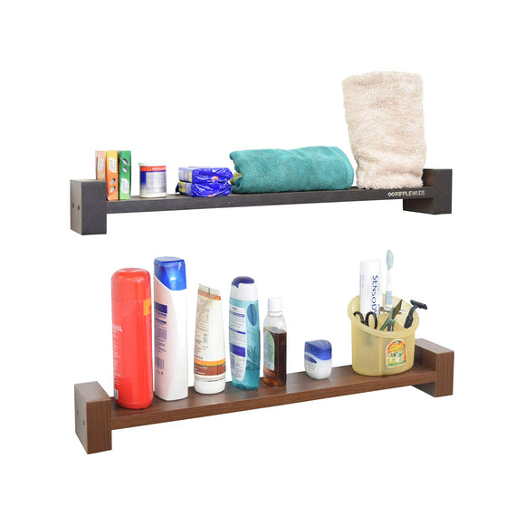Ripplewuds Multi-Purpose Lofty Bathroom Shelf - Wall Mount - Pack of 2