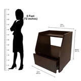 Noah Side Table with Drawer- Wenge