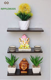 Bathroom Display Hardwood Wall Decor Shelf