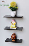 Bathroom Display Hardwood Wall Decor Shelf