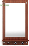 Dressing Mirror Kia With Shelves Wallnut