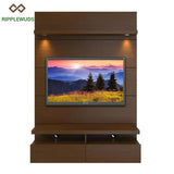 Ripplewuds Manhattan Comfort Wall Theatre Panel Walnut Tv Unit